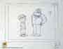 AMERICAN DAD Stan & Steve Talking Origninal Animation Drawing