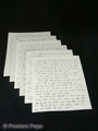 The Book of Eli 6 Handwritten Bible Pages Movie Props