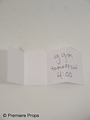 The Beaver Norah (Jennifer Lawrence) Note Movie Props