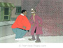 "Fat Albert" Animation Cel with Fat Albert & Mudfoot