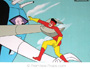 "Flash" Animation Cel with Kid Flash