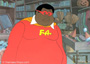 "Fat Albert" Animation Cel Featuring "Fat Albert"