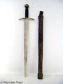 ROBIN HOOD METAL SWORD AND SHEATH MOVIE PROPS