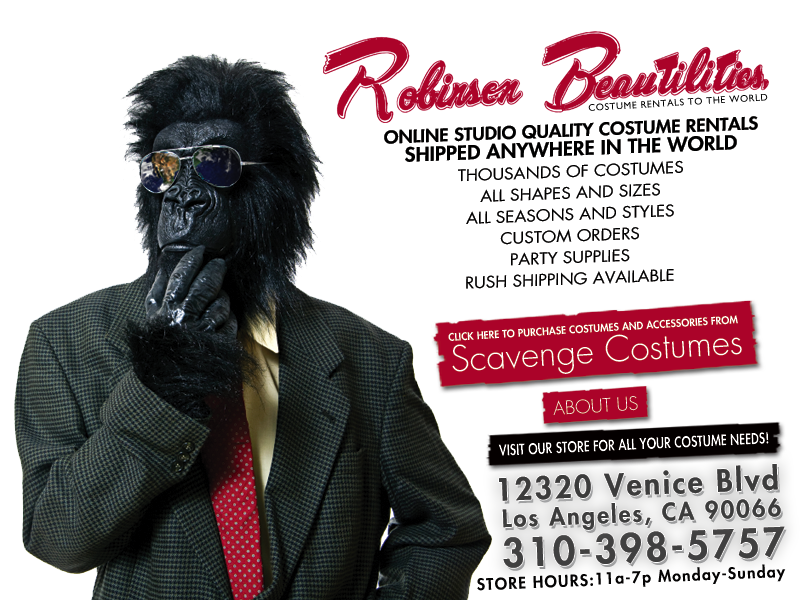 Robinsons Beautilities Costume Rental Los Angeles