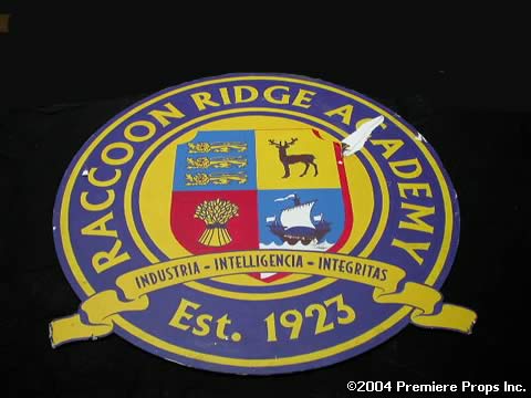 Hollywood Backlot - RESIDENT EVIL:APOCALYPSE RACCOON SCHOOL SIGN-MOVIE