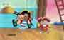 MIKE, LU, & OG Mike & Og as Pirates Animation Production Cel