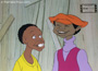 "Fat Albert" Animation Cel Featuring "Rudy" and Bucky"