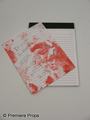 Last Exorcism Bloody Note Pad Movie Props